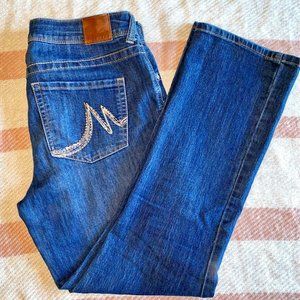 Maurice’s brand denim flare jeans, women’s size//8 short
